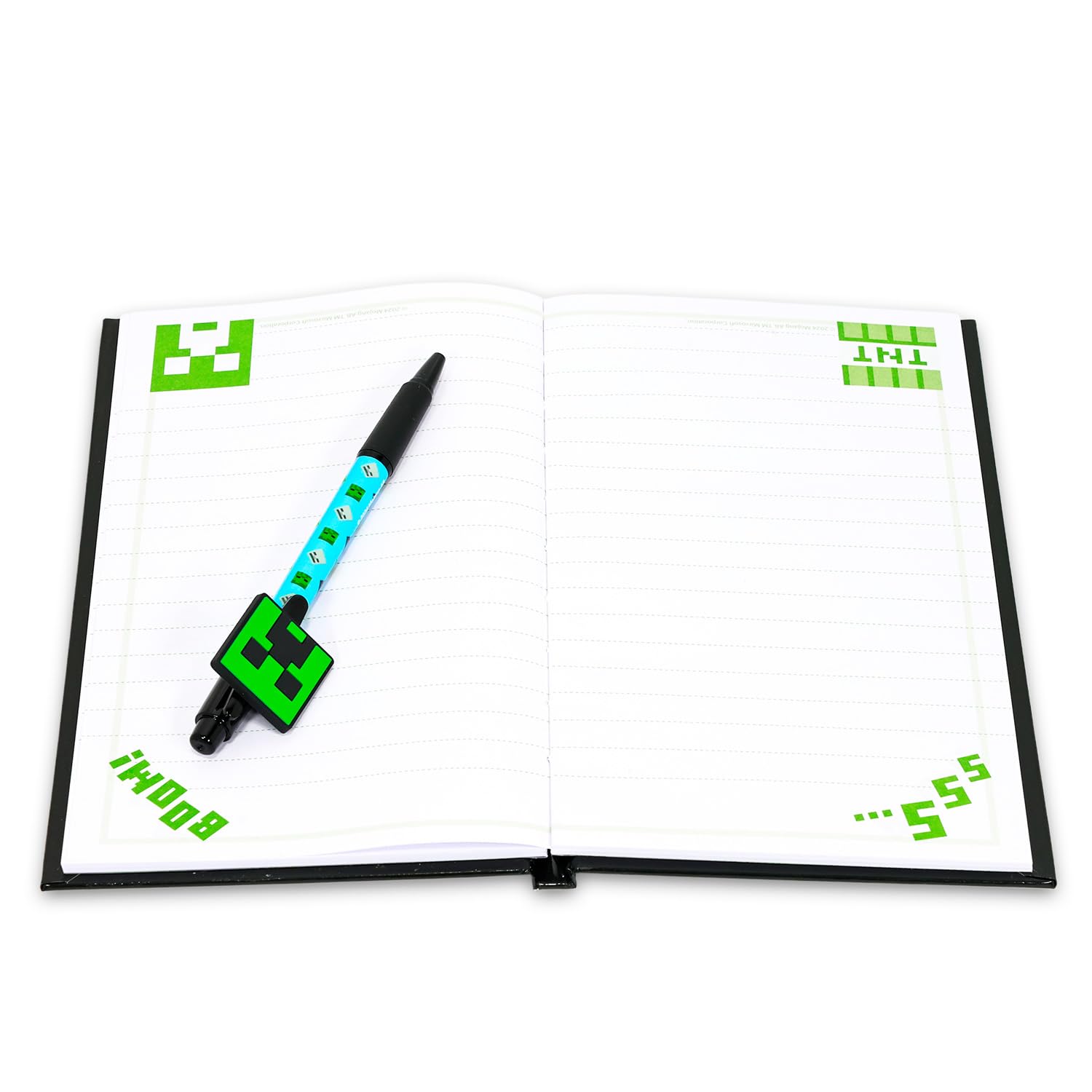 Minecraft Arts and Crafts Stationery Kit - Bundle with 60 Page Journal, Stickers, Sticky Note Tabs, Pen, More for Kids, Toddlers, Boys | Minecraft