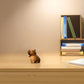 Eagyrosi Capybara Wooden Figurine - Handmade Art, Solid Wood Present with Crisp Lines, 4.2x3.6x5.4cm