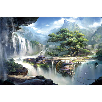 Ingooood- Fantasy Series- City of Machine Operated- Jigsaw Puzzles 1000 Pieces Entertainment Toys for Adult Special Graduation or Birthday Gift Home