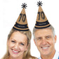 Big Dot of Happiness 70th Milestone Birthday - Cone Happy Birthday Party Hats for Adults - Set of 8 (Standard Size)