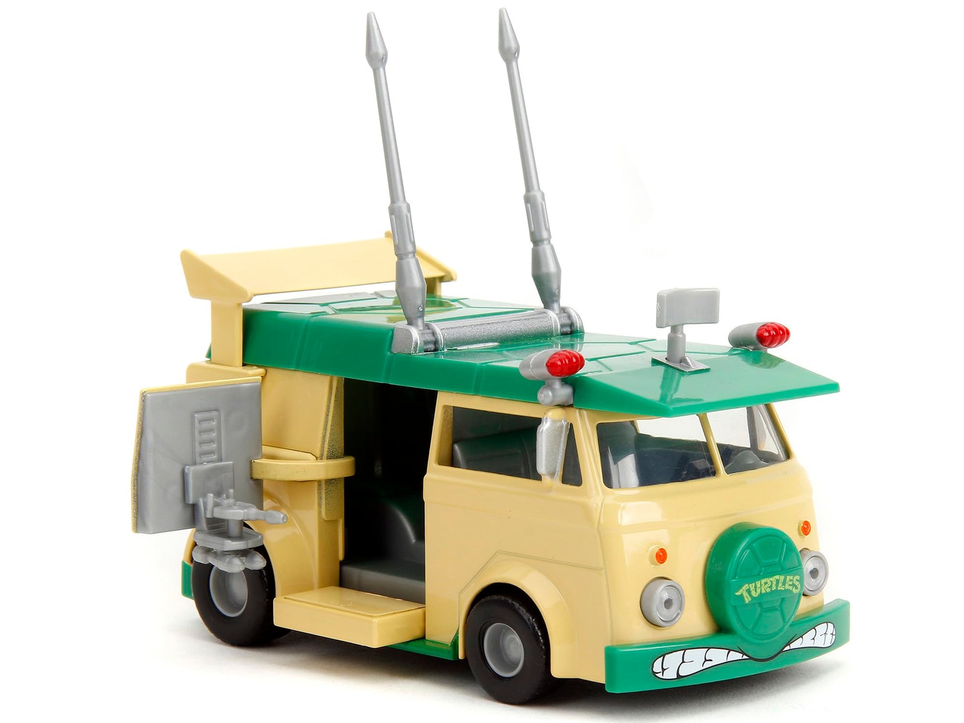 Party Wagon Green and Beige Ninja Turtles Hollywood Rides Series Diecast Model Car by Jada 34723