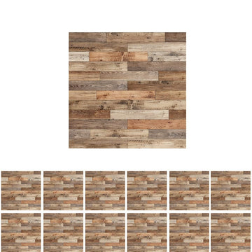 SAMCAMI Miniature Dollhouse Accessories, Self-Adhesive Dollhouse Wallpaper and Flooring, Mini Dollhouse Accessories 1 12 Scale, 12pcs (No.4)
