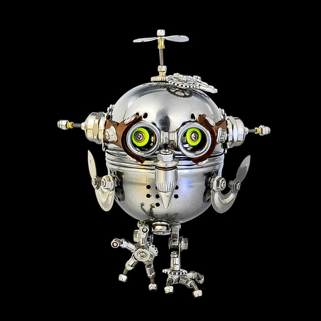 3D Metal Puzzle for Adults Mechanical Owl Egg 3D Model Kit, Steampunk Puzzle DIY Assembly, Fun and Creative for Birthday, Home Decoration,