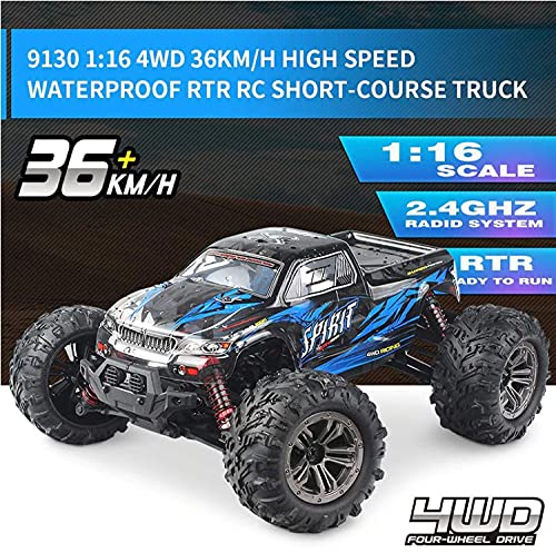 FMTStore FMT 1:16 Scale 36+ kmh High Speed RC Trucks for Adults - 4WD Electric Off-Road Waterproof RC Cars Radio Control Vehicle All Terrian RC