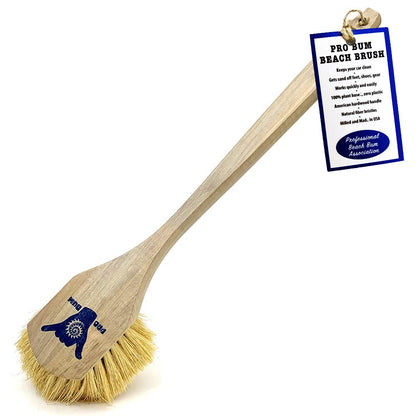 PRO BUM Beach Brush, Cleans Sandy Feet, Shoes, Equipment, Keeps Cars Clean, Zero Plastic, 100% Biodegradable, Vegan, for Surfers, Beach Bums, Men
