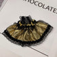 17cm Doll Clothes Set(NO Doll),Bow & Pearl Necklace & Lace Dress for 17cm Dolls,Stylish Adorable Dolls Clothes Accessories (Gold)