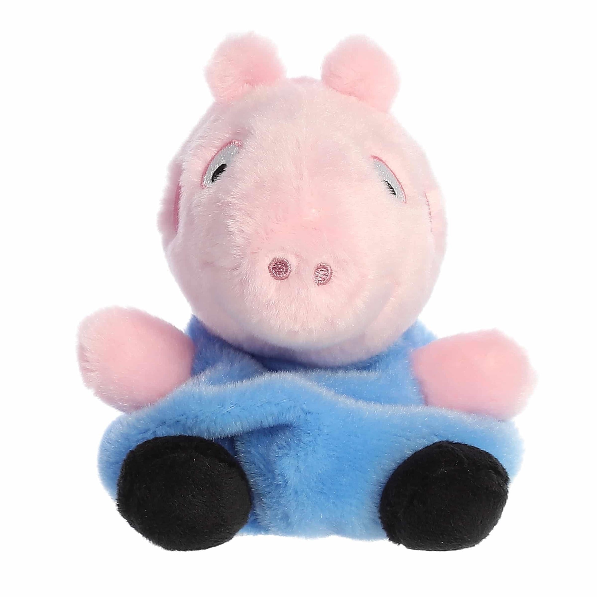 Aurora® Playful Peppa Pig™ George Pig Palm Pals™ Stuffed Animal - Officially Licensed Toys for All Fans - Perfect for Birthdays, Adults and Kids All