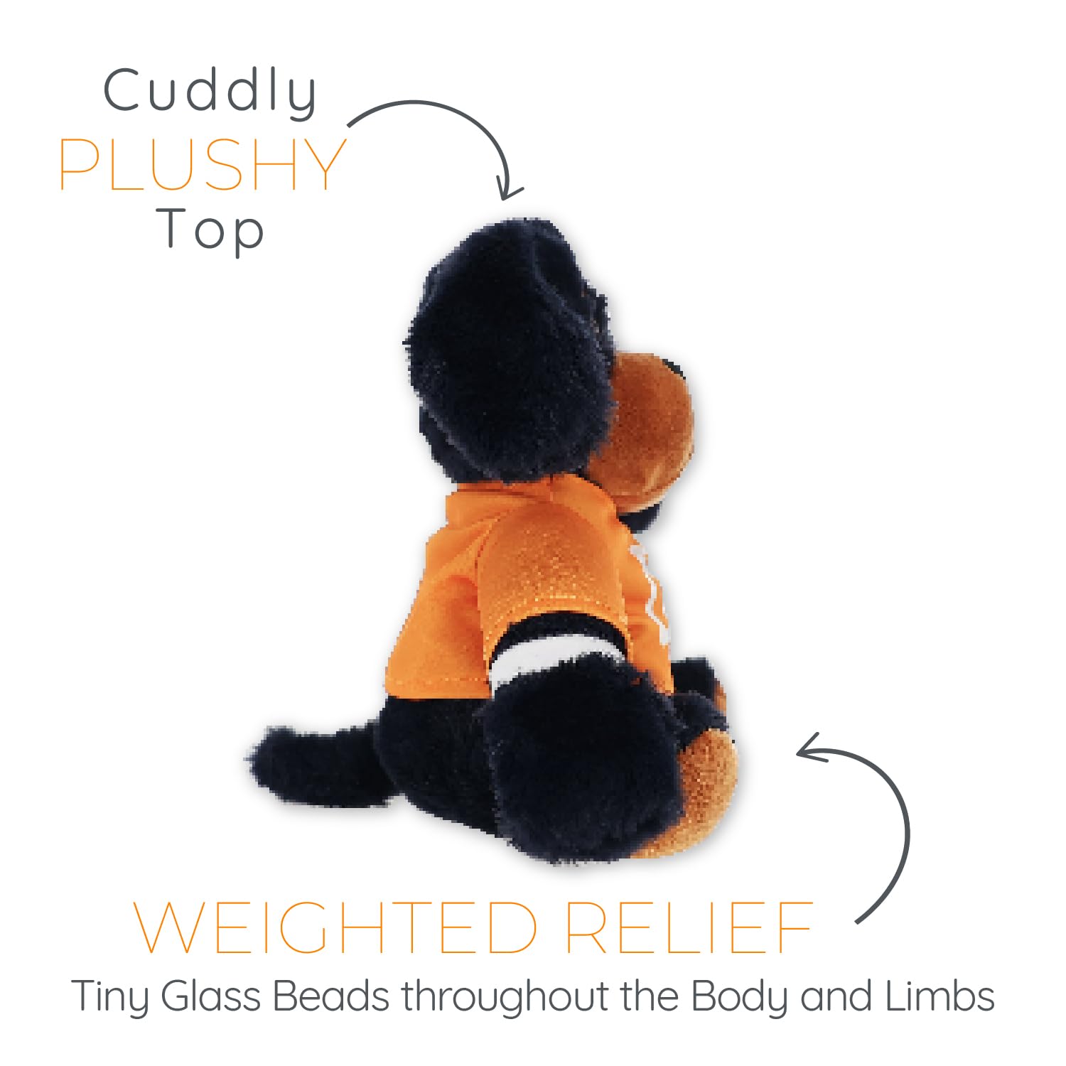 Warm Pals Smokey University of Tennessee Mascot UT Vols - Heatable Coolable Bedtime Comfort Plushie - 1.5lbs - Cozy Microwavable Lavender Scented