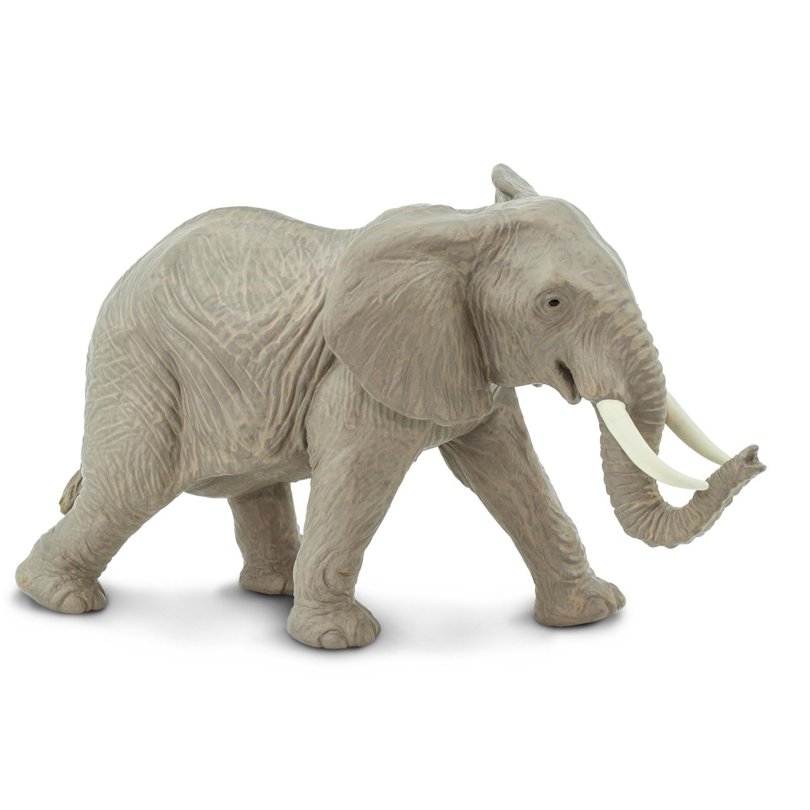 Safari Ltd. African Elephant Toy Figurine - Detailed, Hand-Painted 6.5" Wildlife Model Figure - Safe and Educational Toy for Boys, Girls & Kids Ages