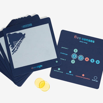 Scratch-Off Date Idea for Couples | Date Night: 5 Senses | Guided Sensory Experience with Food, Music & Touch | Fun Couples Game, Romantic or Wedding
