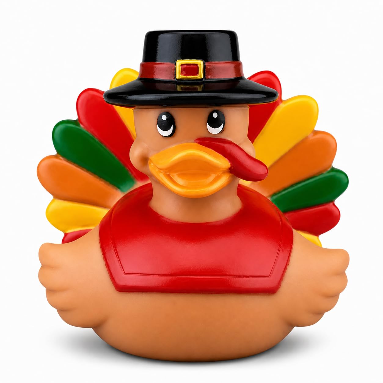 DUCKY CITY 3 Inch Thanksgiving Turkey Rubber Ducks [Sealed, Floats Upright] Holiday Toy for Kids, Toddler Baby Bath Gift, Fall Collectible Rubber