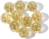 10Pcs Gold Marbles Glow in The Dark Glass Marbles Ball Luminous Glass Ball Runs,Marble DIY and Home Decoration Dice and Marble(12mm/0.47in)