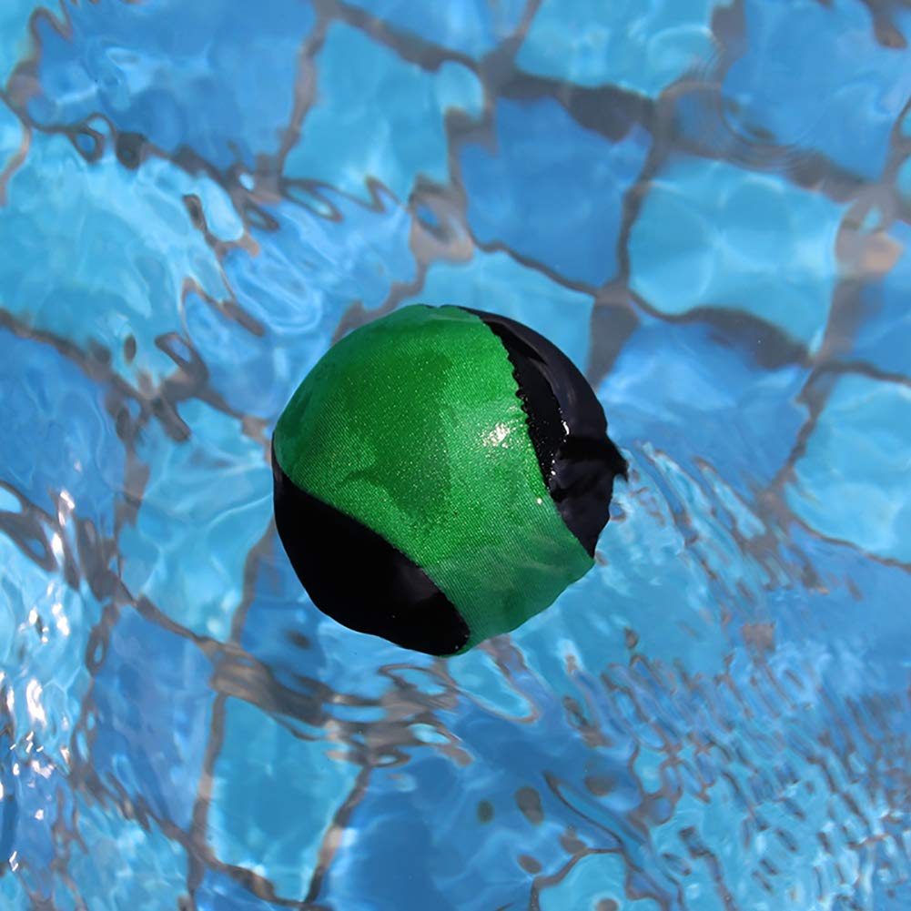 Airoads Water Bouncing Ball - 2 Pack Stress Relief Ball for Swimming, Beach & Outdoor Activity (Yellow + Green, 5.5cm)