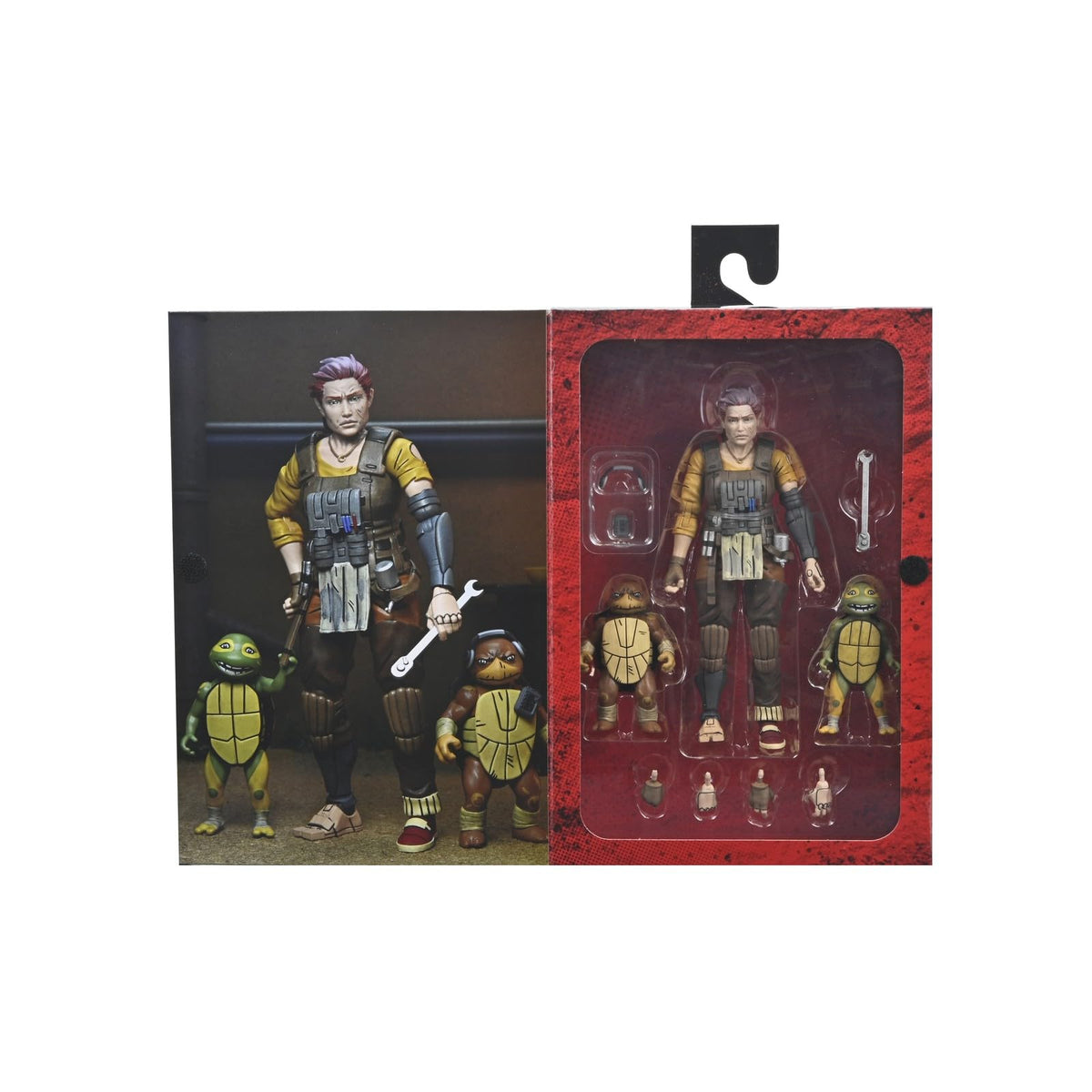 NECA - Teenage Mutant Ninja Turtles (The Last Ronin- The Lost Years) - 7” Scale Action Figure - Grammy April with Baby Yi & Moja