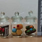 3pc Miniature Food Candy Chocolate Cake Cookie Dollhouse Cake in Clear Glass Mini Bottle Fruit Food #MF088