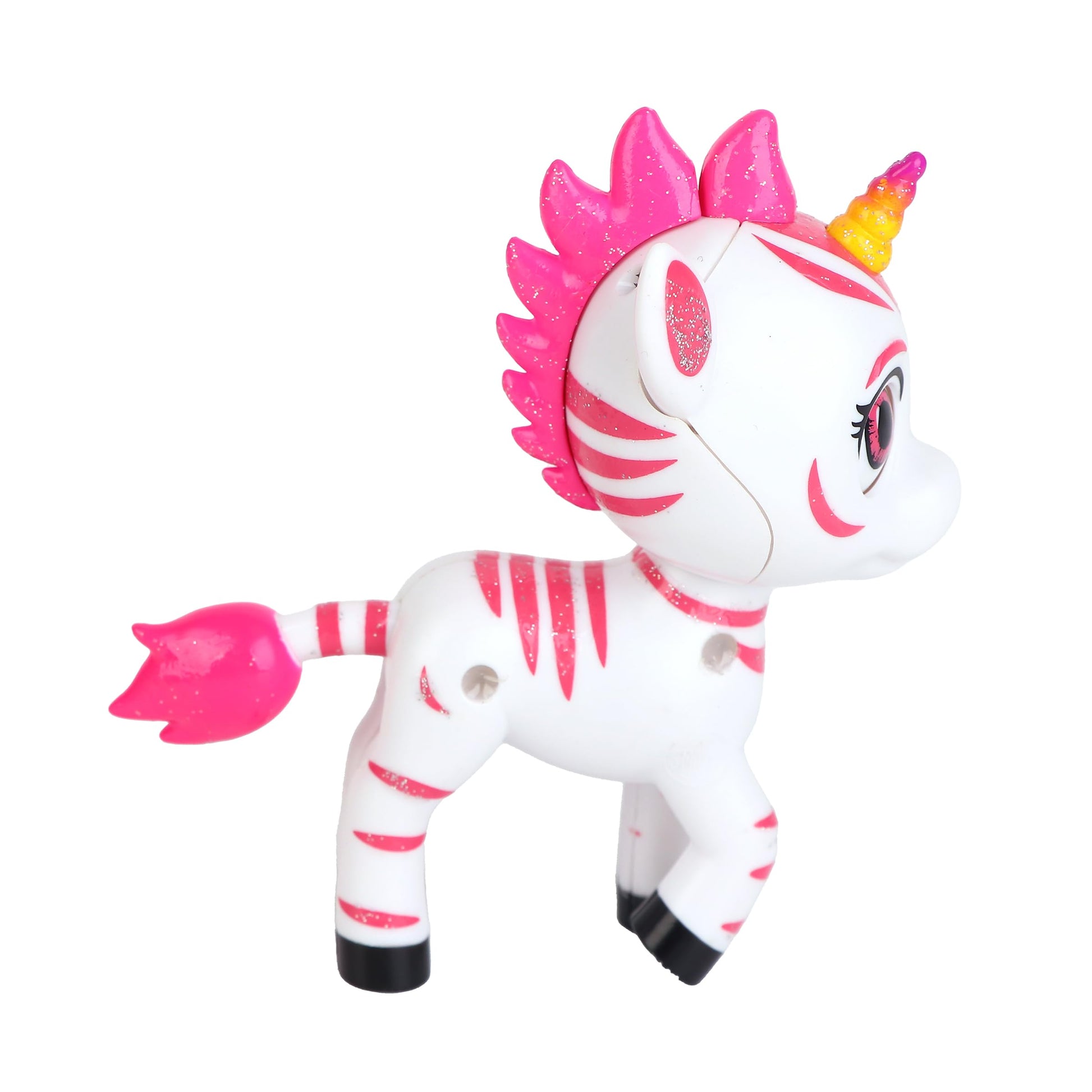 Zoonicorn Emoteez - Aliel Pink Unicorn - Light up Horn Toy Figure
