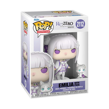 Funko Pop! & Buddy: Re: Zero - Emilia with Puck - Collectable Vinyl Figure - Gift Idea - Official Merchandise - Toys for Kids & Adults - Anime Fans