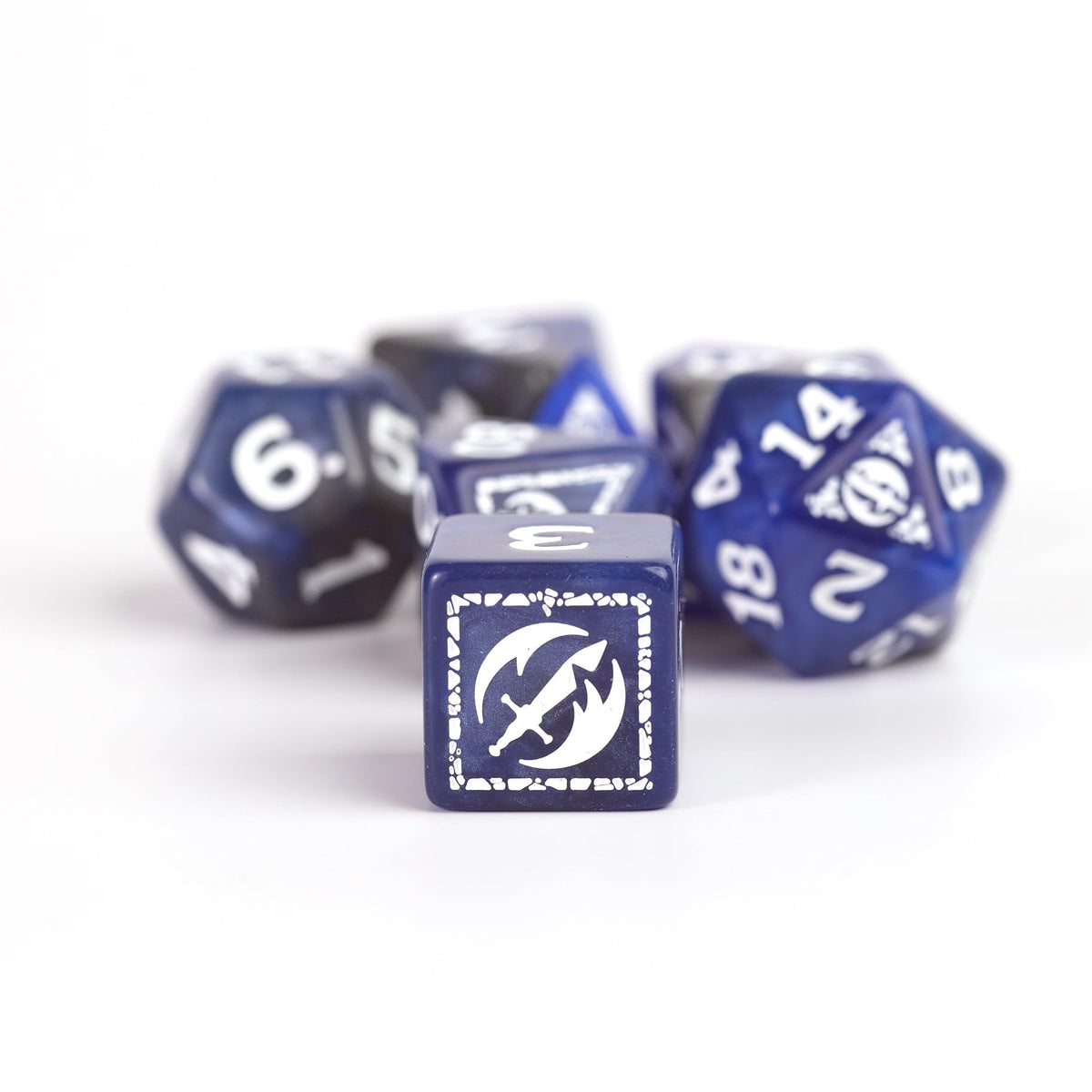 D&D Adventure Dice (Fighter Class: Blue)