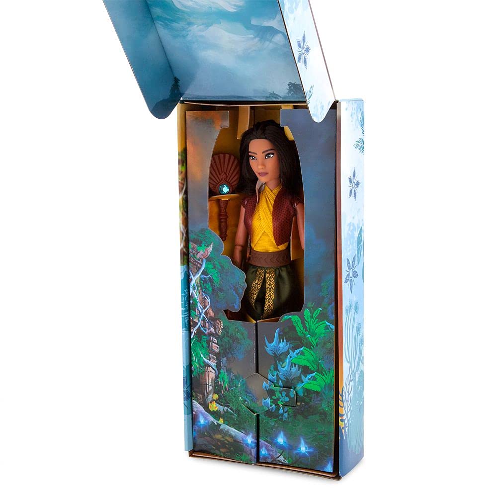 Disney Store Official Princess Classic Doll (Raya), 11 Inches, Includes Brush with Molded Details, Fully Posable Toy in Classic Outfit Princess Toys
