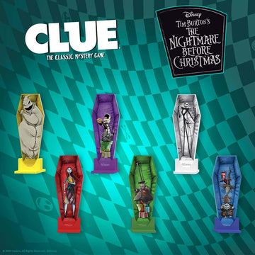 CLUE: Disney The Nightmare Before Christmas | Collectible Clue Game Based on Disney Classic Film | Officially-Licensed Game with Familiar Locations