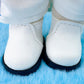 niannyyhouse 10cm Plush Doll Tall Boots Leather Shoes Length 3.8cm Doll Accessories (Black+Brown)