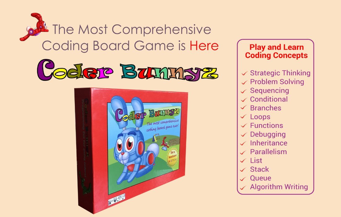 Coder Bunnyz - The Most Comprehensive STEM Coding Board Game Ever! Learn All the Concepts You Ever Need in Computer Programming in a Fun Adventure