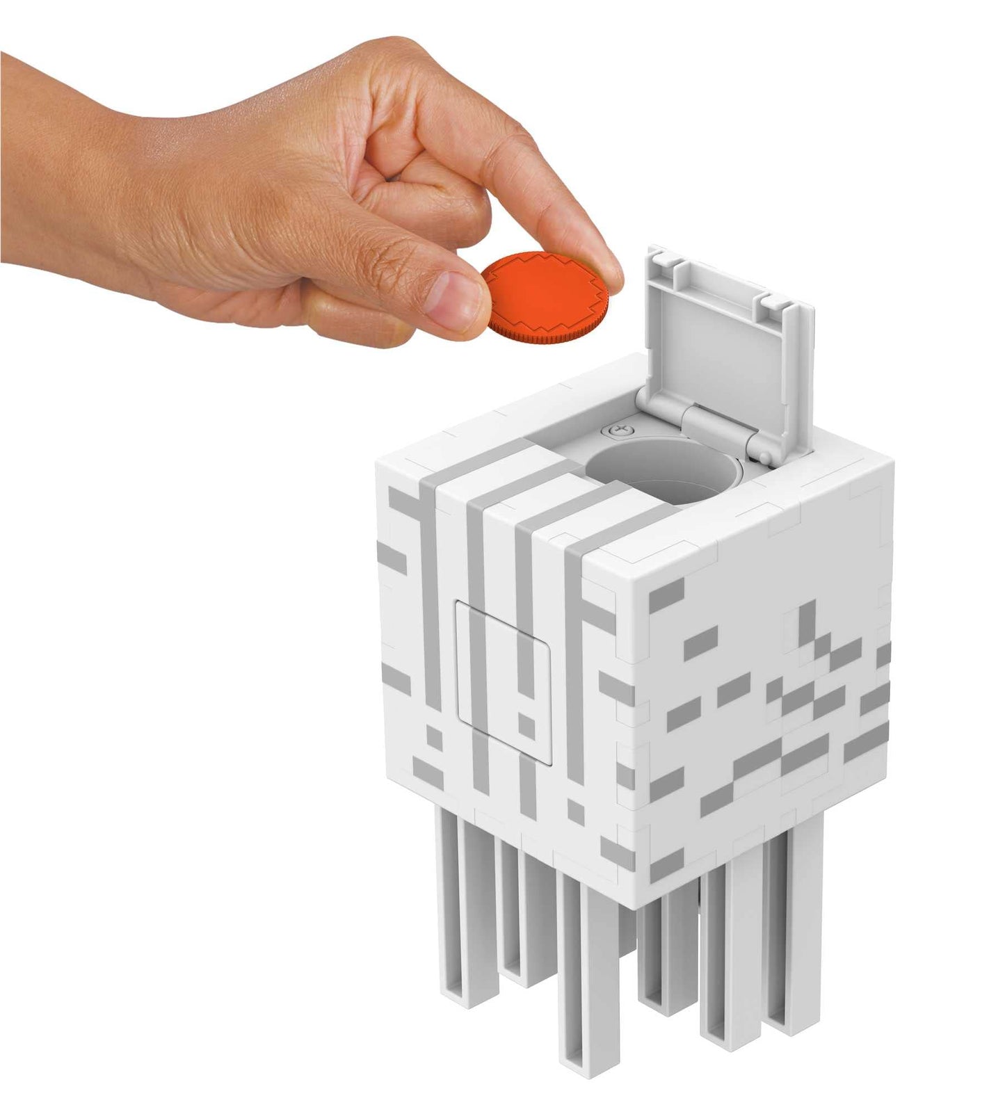Mattel Minecraft Toys | Fireball Ghast Figure with 10 Shooting Discs | Video-Game Collectible | Gifts for Kids and Fans
