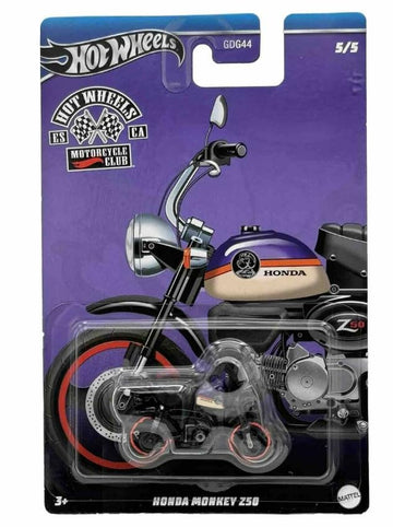 Hot Wheels Motorcycle Club Honda Monkey Z50 5/5 Die-Cast Toy