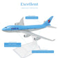 QIYUMOKE 1/400 Compatible for Korean Boeing 747 Model Airplane with Display Stand, 6 Inch Diecast Metal Passenger Plane for for Aviation Enthusiasts
