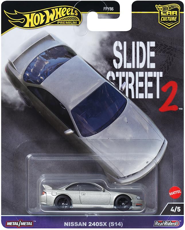 Hot Wheels 2024 Car Culture Slide Street 2 - 5-Pack (FPY86-959H) | Nissan Z, Lamborghini Huracán, GR Corolla, 240SX, Mustang RTR | 1:64 Die-Cast