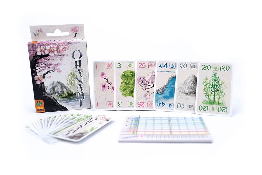 Ohanami Card Game - Zen Garden Strategy Game for Relaxing and Competitive Play! Fun Family Game for Kids and Adults, Ages 8+, 2-4 Players, 20 Minute