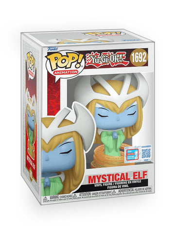 Funko Pop! Animation: Yu-Gi-Oh! - Mystical Elf 2024 Fall Convention Sticker Exclusive Vinyl Figure Collectibles with Soft Box Protector
