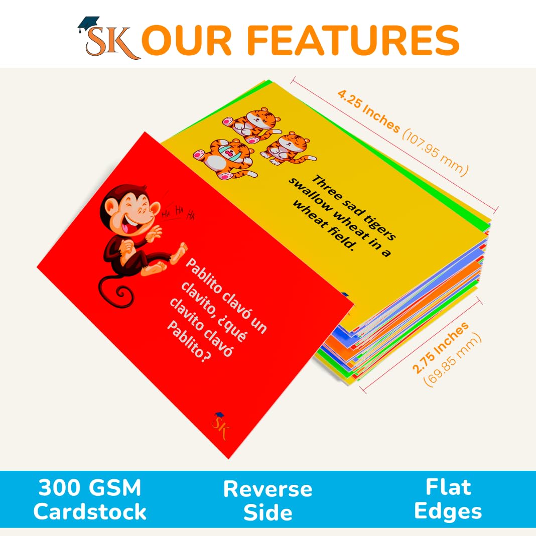 Spanish Cultural Sayings Flash Cards & Idioms Gift Set - Learn Traditional Childhood Dichos, Tongue Twisters, and Affirmations for Adult Learners