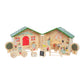 Manhattan Toy Farmer’s Market Day 12-Piece Portable Wooden Toy Figure Pretend Shopping Playset