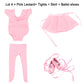 BARWA 18 Inch Doll Clothes Ballet Ballerina Outfits Dance Dress Custume Compatible with 18 Inch Dolls - 4 PCS Leotard with Tutu Skirt, Tights