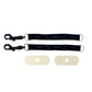 ChuBuddy Chewy Holder 4 Pack: Two Black Clip-On Tether Bracelets & Two Black Neck Lanyards for Autism, ADHD, Oral Sensory Needs, Special Needs, or