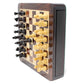 House of Chess - 7.5 Inch Wooden Magnetic Travel Chess Set with Storage Drawer & Algebraic Notation - 2 Extra Queens - Handmade