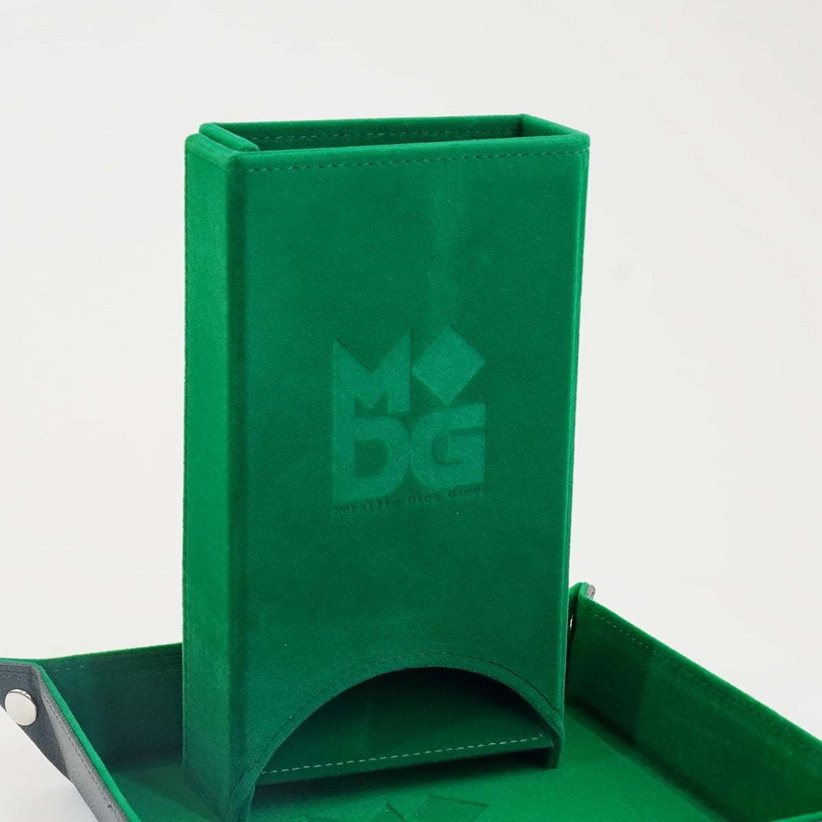 FanRoll by Metallic Dice Games Fold Up Dice Tower: Green, Role Playing Game Dice Accessories for Dungeons and Dragons