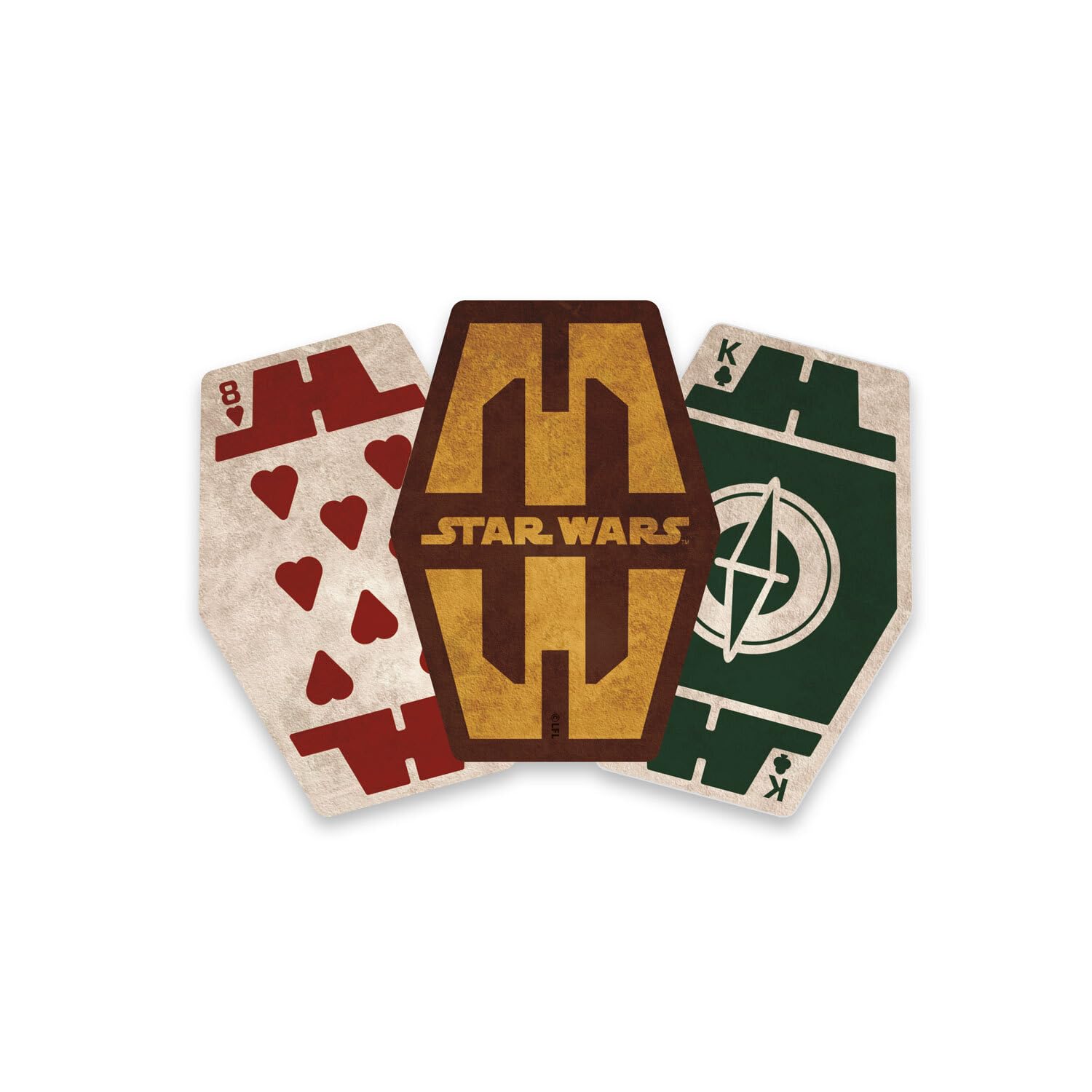 Aquarius Star Wars Sabacc Premium Playing Cards - Sabacc Themed Deck of Cards for Your Favorite Card Games - Officially Licensed Merchandise