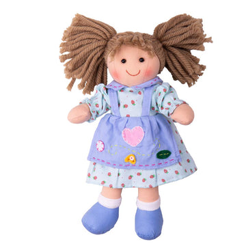 Bigjigs Toys Grace Rag Doll (Small) - 25cm Super Soft Doll for 1 Year Old, Ideal First for Babies & Toddlers