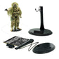NANSHINE 5 Pcs Adjustable Display Stand for 1/6 Scale Collectible Models, Display Base Holder with Detachable Height Support, Black