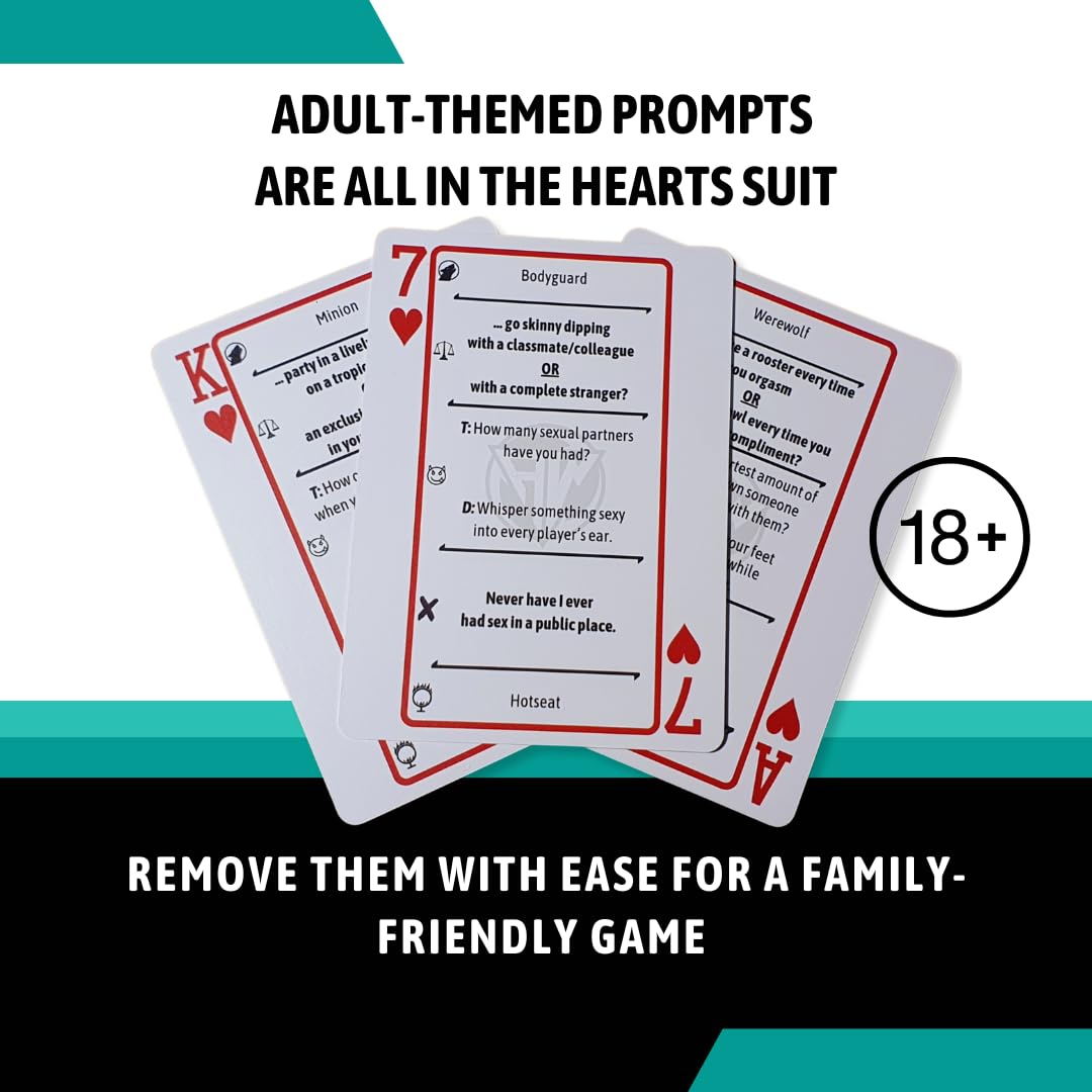 Game Night: The Best 5 Party Games in 1 Deck of Waterproof Playing Cards