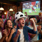 Soccer Ball Shaped Costume Hat Unisex, Black White Football Hat, Sports Game Day Fan Party Headwear for Carnival, Halloween, Sports Match & Cosplay
