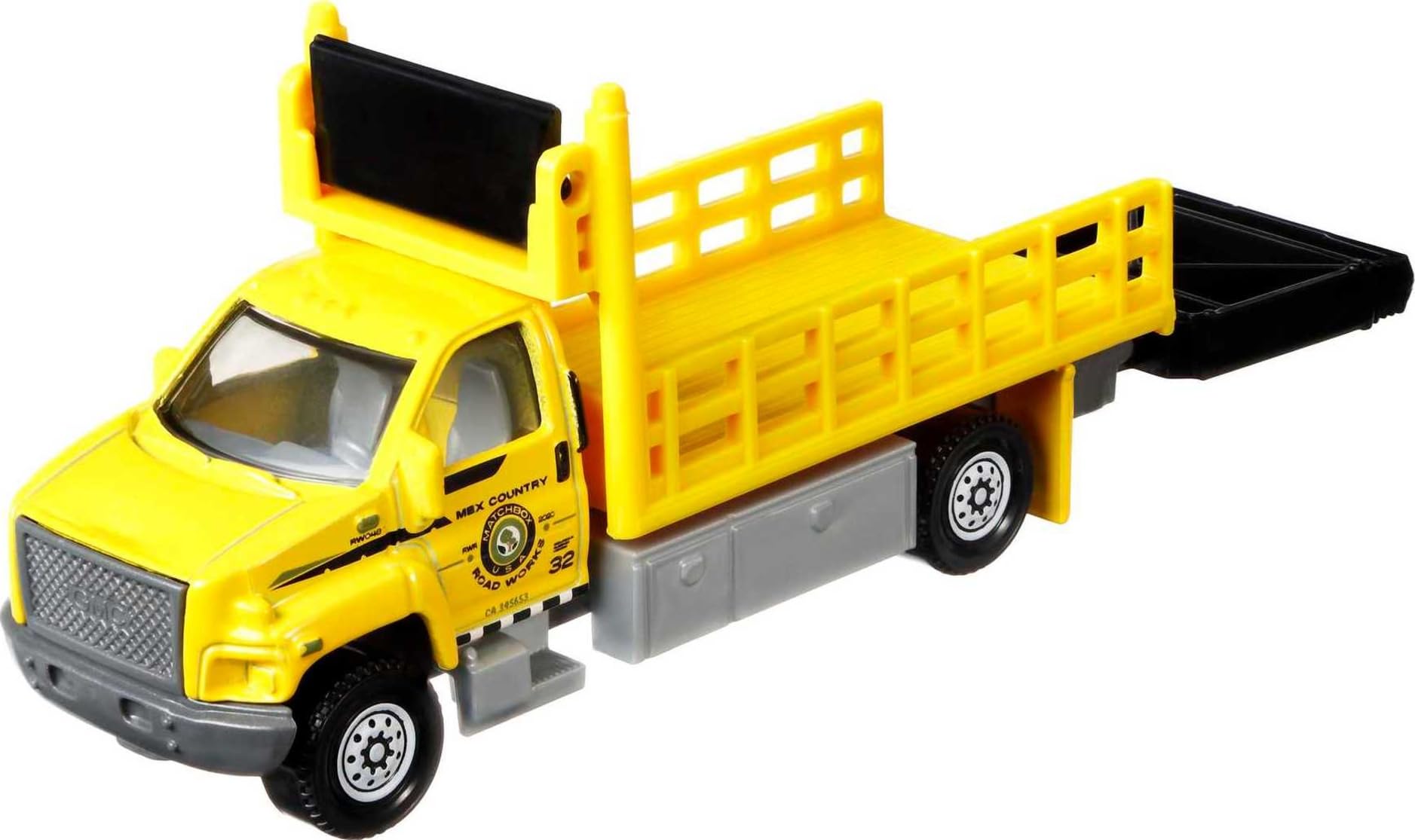 Matchbox Working Rigs 4-Pack, Set of 4 Toy Construction Trucks & Equipment with Moving Parts (Styles May Vary)
