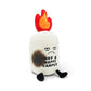 Punchkins “Not a Happy Camper” Marshmallow Campfire Plush - Funny Punny Stuffed Toy, Soft Weighted Novelty Gift Plushie for Teens & Adults