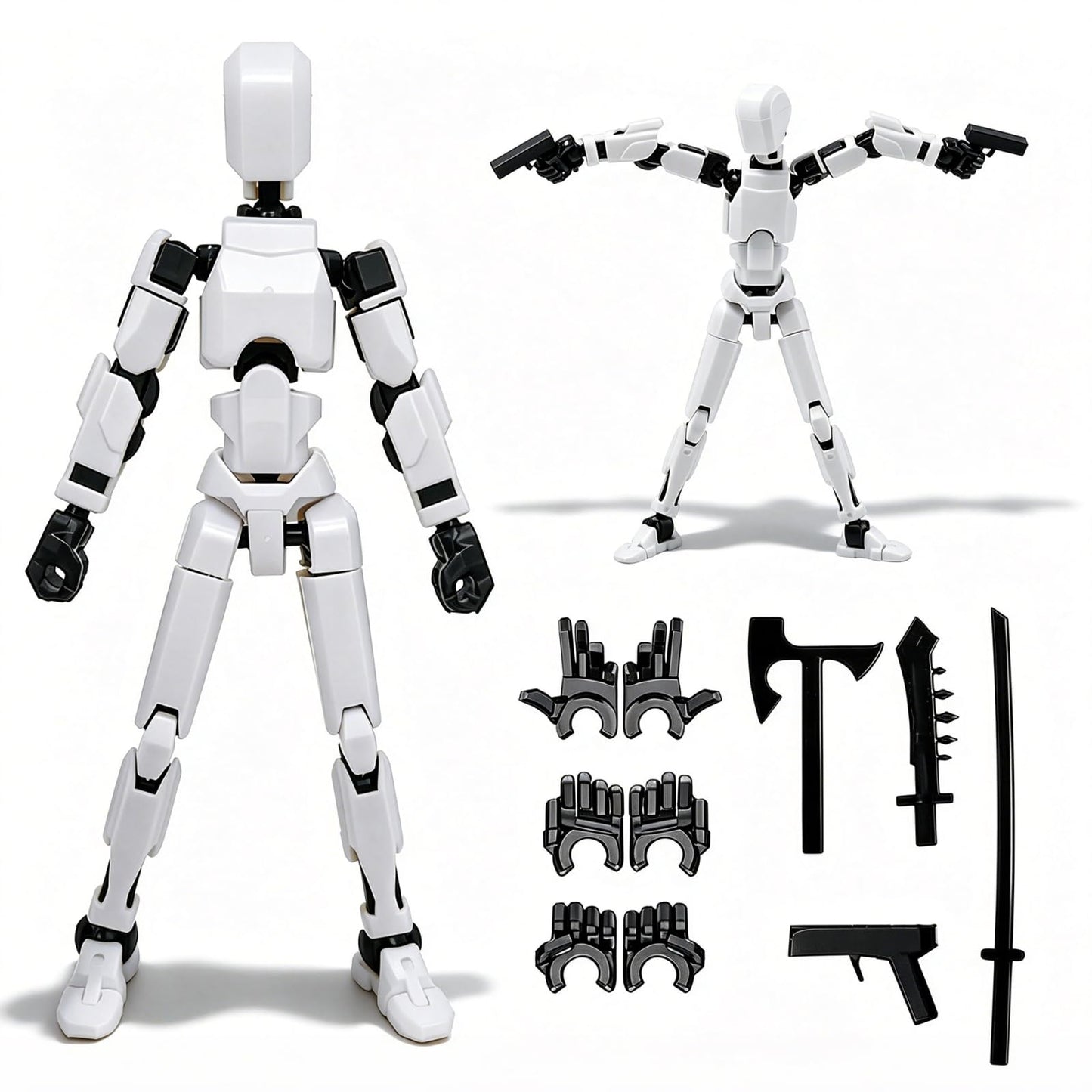 DANONI Assembly Completed-Titan 13 Action Figure Set,Nova 13 Action Figures,Titan 13 Robot Action Figure,3D Printed Multi-Jointed Action Figures Dummy