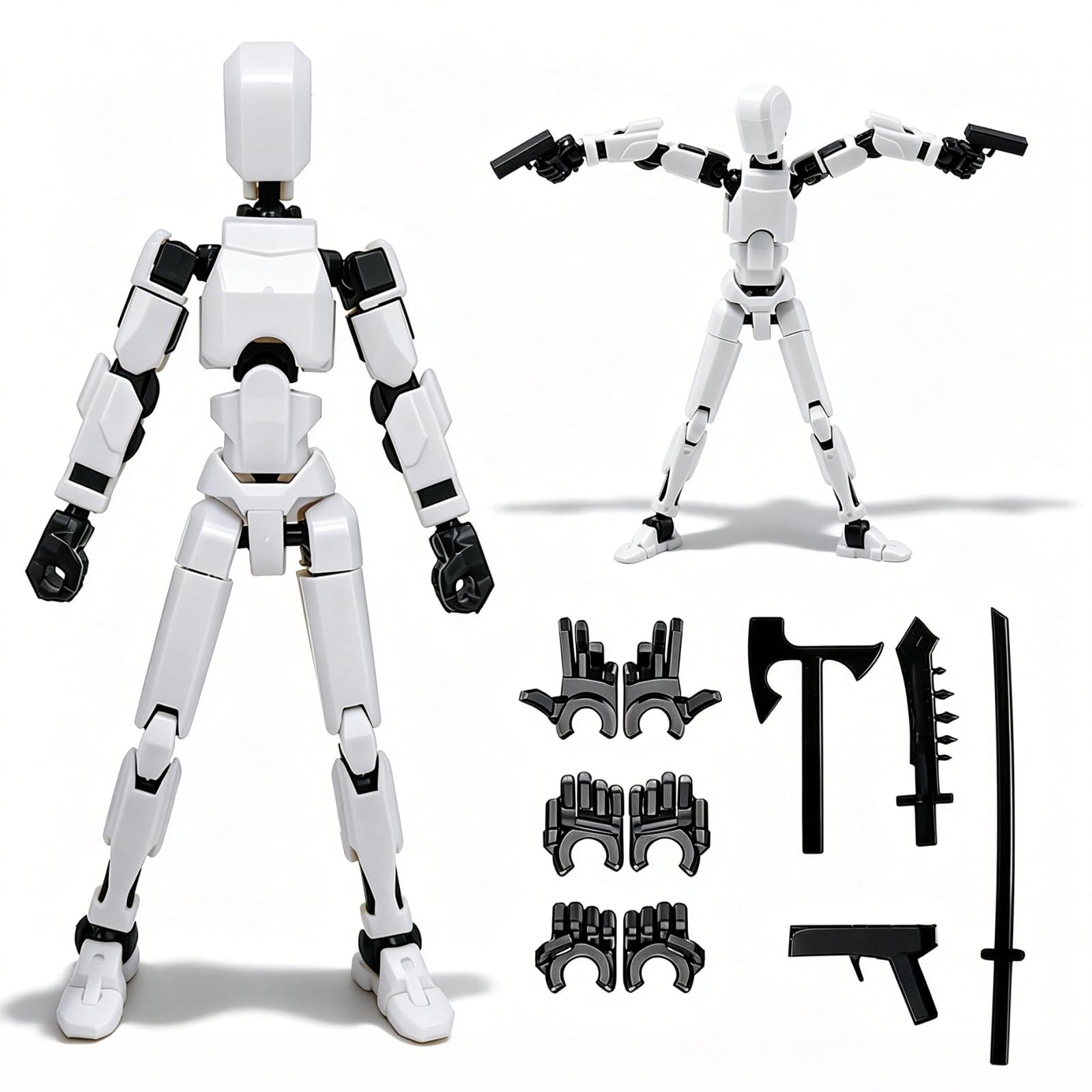 DANONI Assembly Completed-Titan 13 Action Figure Set,Nova 13 Action Figures,Titan 13 Robot Action Figure,3D Printed Multi-Jointed Action Figures Dummy