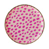 Jollity & Co Sweet 16 Dinner Plates - Leopard Print Design - Bright Pink Paper Plates with Gold Foil - Pack of 8 Party Plates - Birthday Plates