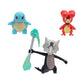 Pokémon PKW3600 - Battle Figure - Magby, Schiggy, Alola Knogga, Official Figures