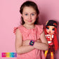 Rainbow High Kids Smartwatch with 10 Changeable Watch Faces, 3 Wallpapers, Video and Voice Recorder, Step Tracker, Fun Learning Games, Alarm, Timer